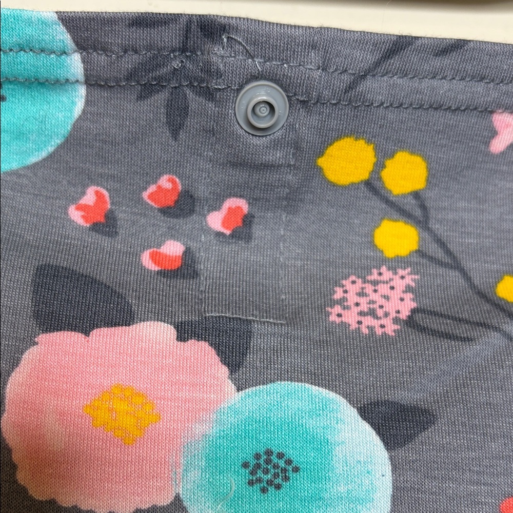 Go By Goldbug Floral Gray Nursing Cover For Baby Breastfeeding - Picture 5 of 7